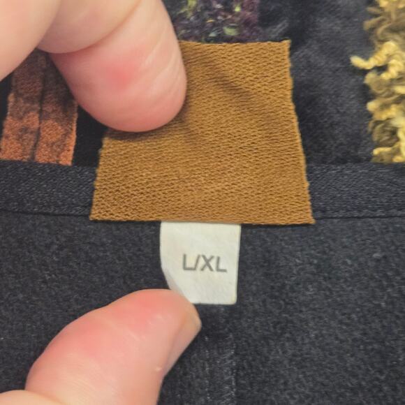 JG's Mad Lab Overcoat Womens L/XL Lagenlook Art to Wear Jacket Coat Button Artsy - Picture 5 of 12